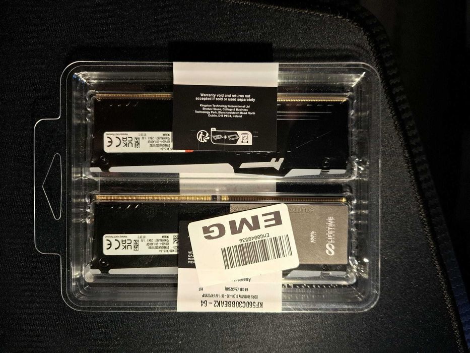 VAND Kingston FURY Beast RGB 64GB (2x32GB) DDR5 6000MHz CLS 30 nou