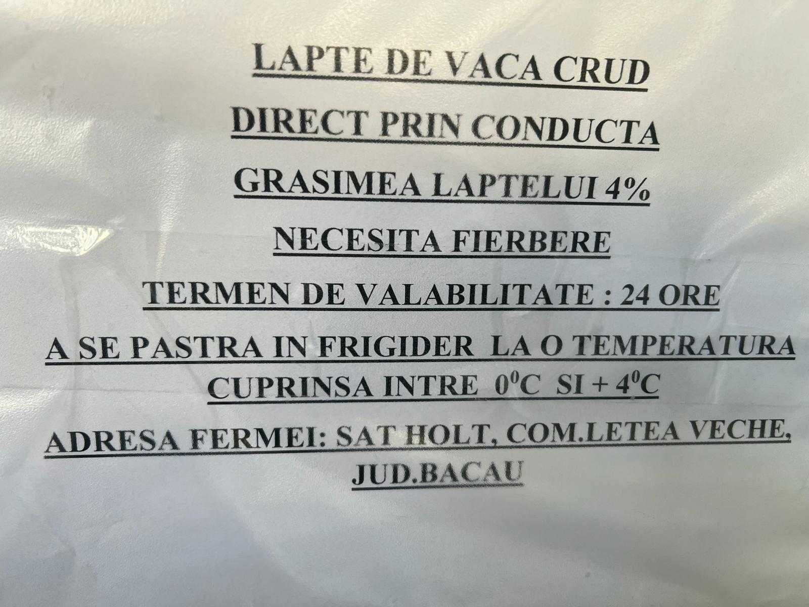 Lapte și caș de vacă