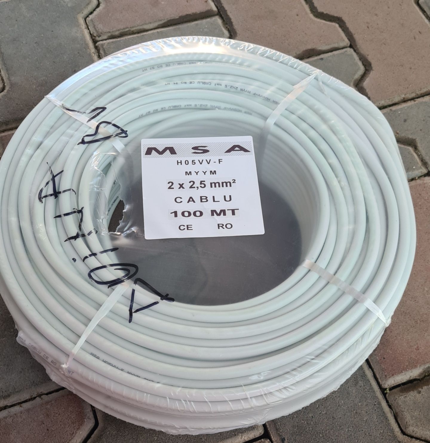 Cablu Electric 3x2,5/ 3x1,5 / 2x2,5/ 2x1,5 100m Litat MYYM