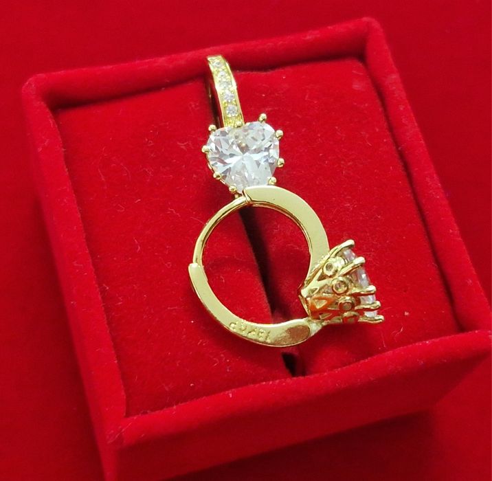 GP71, cercei placati aur 18k,incuietoare sigura, zirconiu