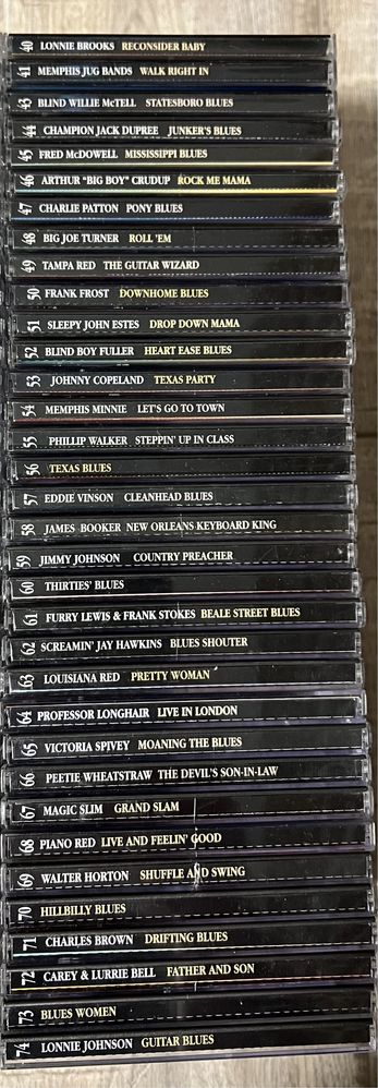 Lot 68 cd-uri originale din colectia “The Blues Collection”