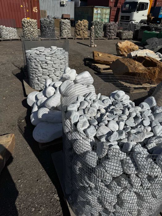 Морская и речная галька (Каспийская, Красное море, Крымская, Красная)