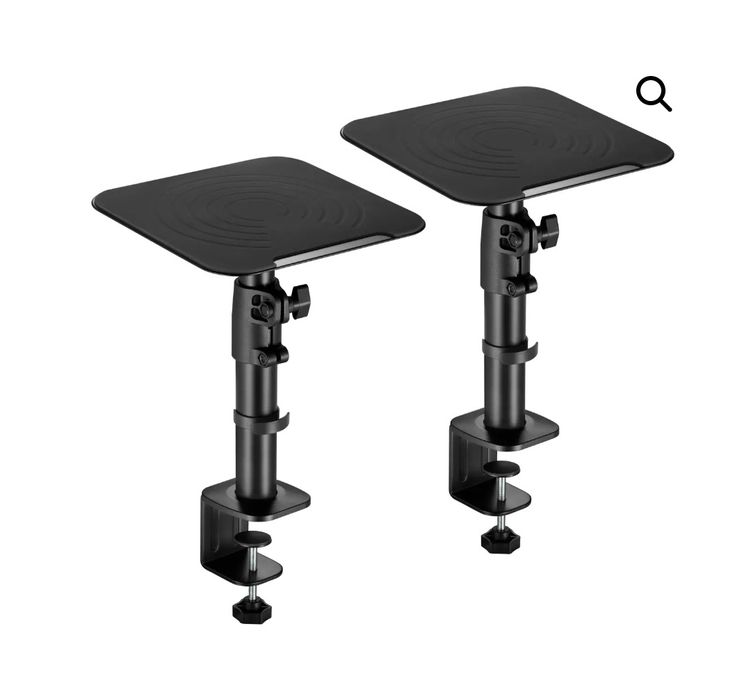 Стойка за високоговорител за бюро - комплект от 2 части, въртяща