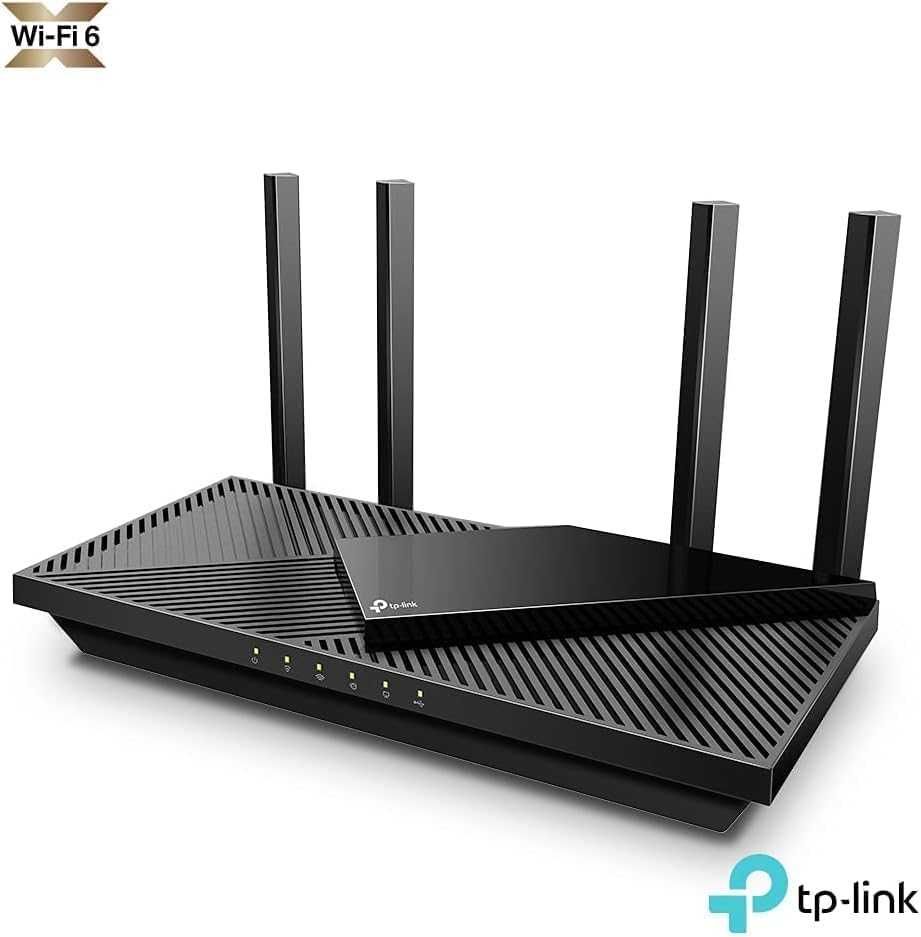 TP-Link Archer AX55 (AX3000) Wi-Fi 6 рутер – като нов, пълен комплект