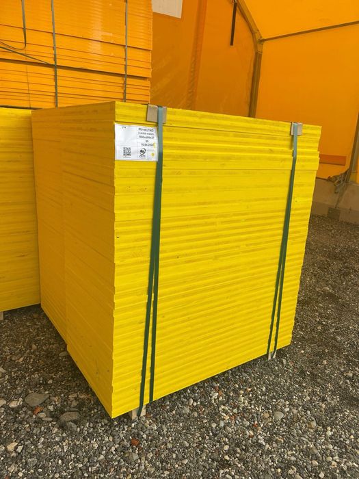 Cofraje tip doka, lana, panouri galbene lemn, placa cofrare, tego