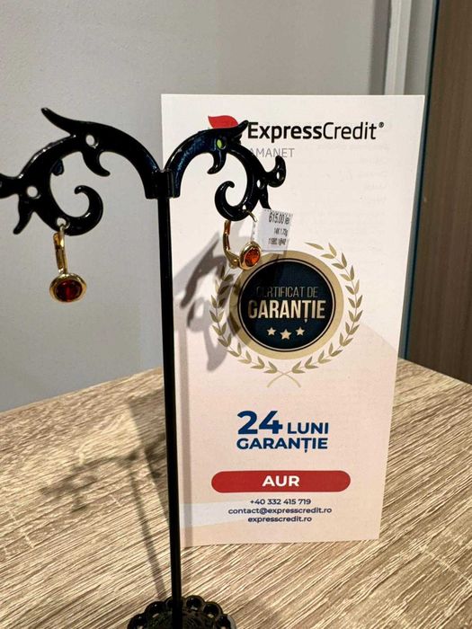 (AG42) Cercei aur 14k 1.73g b11980 - Garantie 2 ani!
