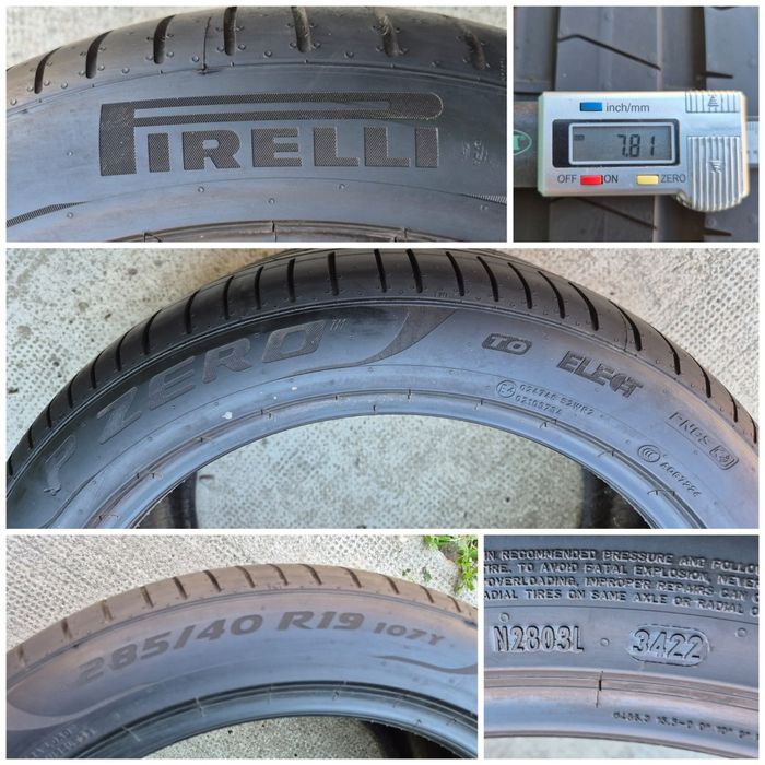 O bucată 285/40 R19 vară - una Pirelli