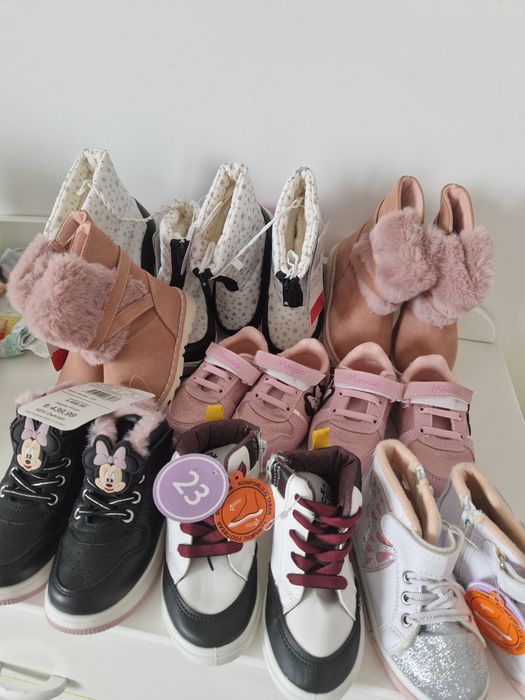 Детски зимни (пролет, есен) боти, ботуши, маратонки и кецове 23 - 24 н