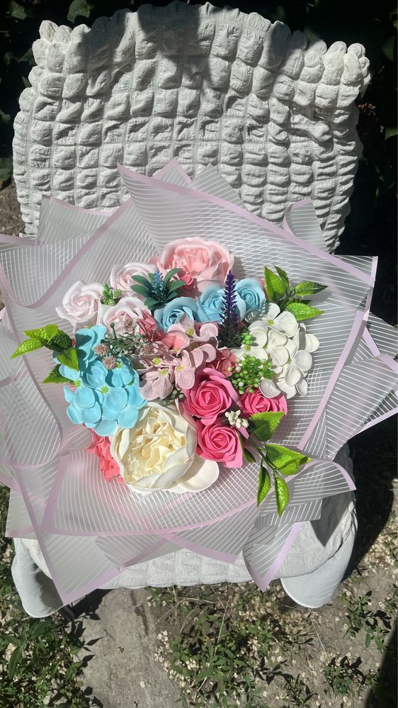Мыльные букеты роз
