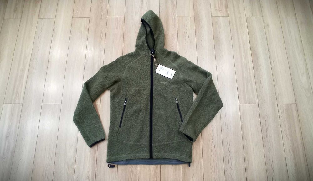 ЧИСТО НОВ! Вълнен суитшърт, вълнен полар Bergans Vaagaa Merino Terry