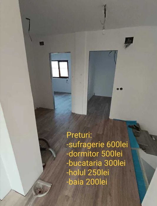 Zugrav cu experienta execut zugraveli la garsionera, apartament .