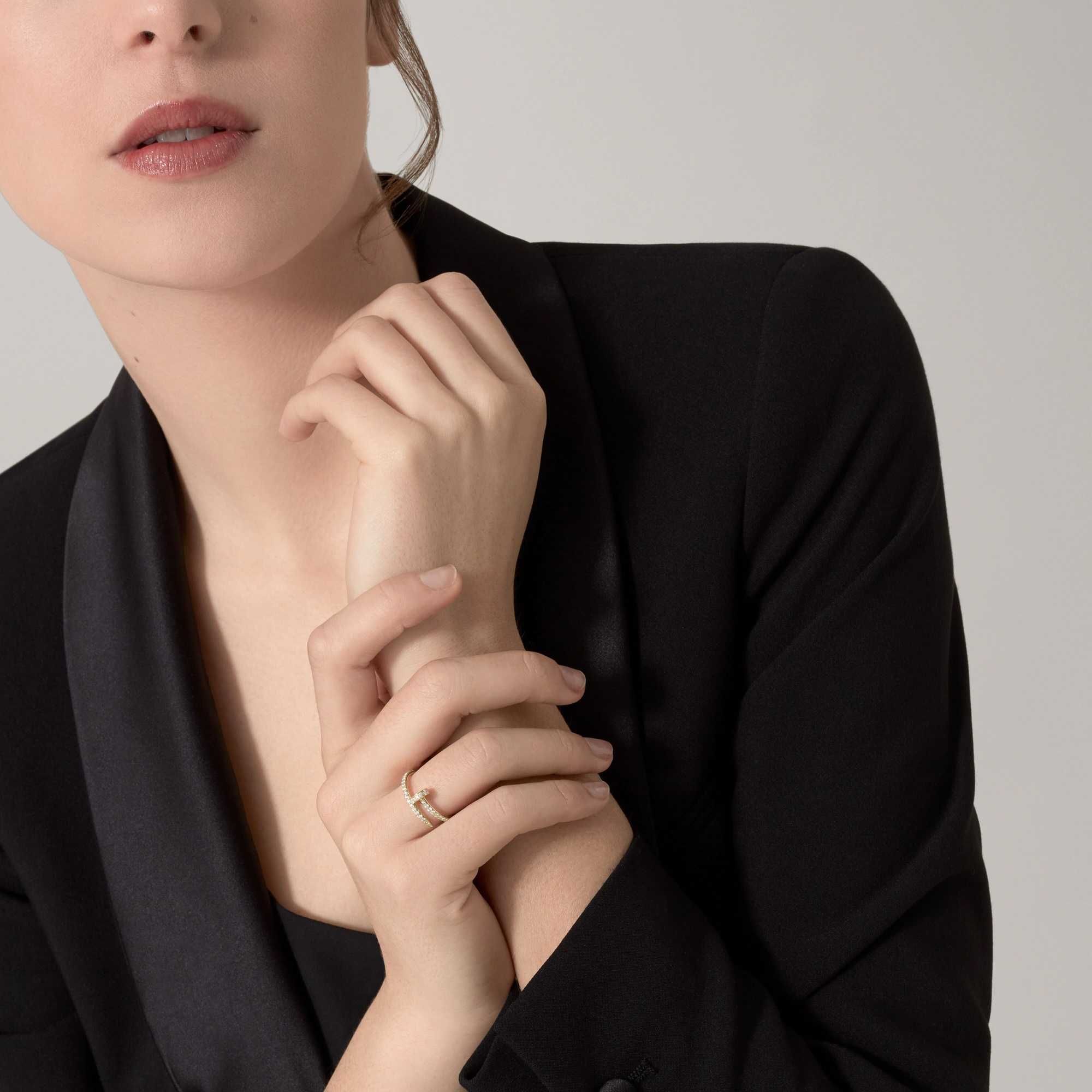 CARTIER Nail Juste un Clou Gold Small Paved Diamonds Пръстен Пирон