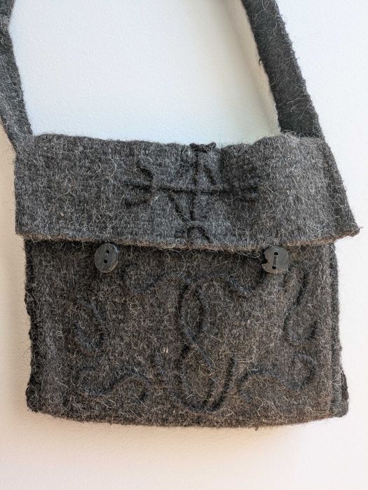 Traistă tradițională de lână - Cusută manual