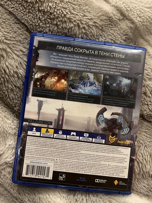 Диск Killzone на PlayStation ps4