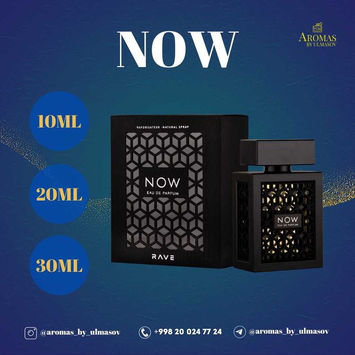 NOW by RAVE – erkaklar atir