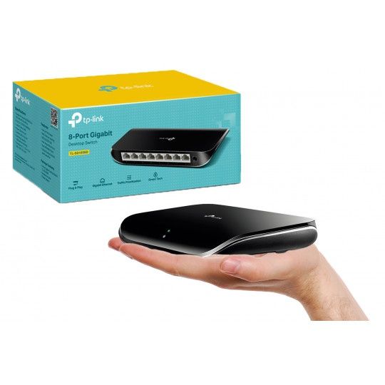 Коммутатор свитч гигабитный 8 портов скорость 1 гб TP-Link TL-SG1008D
