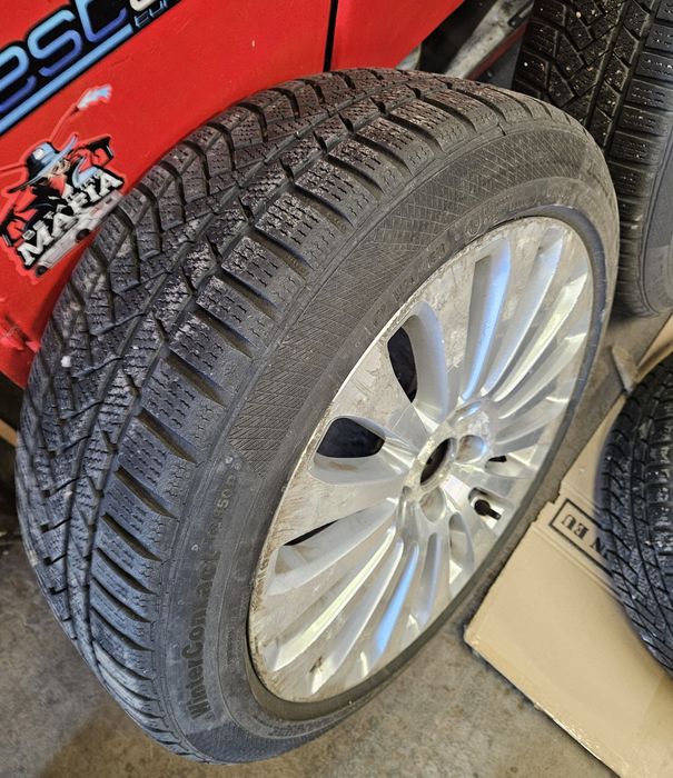 Алуминиеви джанти Ford 17 + гуми 205 50 17 Continental зимни