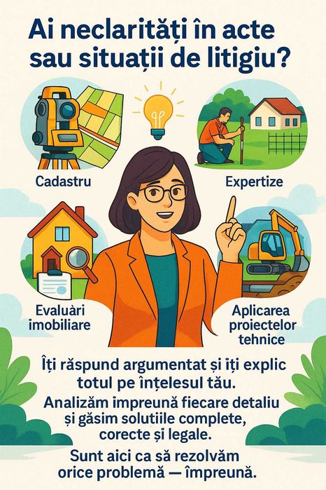 Ai neclarități în acte, probleme cu limitele sau un litigiu imobiliar?