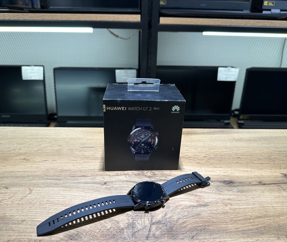 Смарт часы Huawei Watch GT 2, 46 mm, матовый черный, 7550/А10