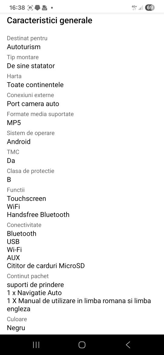Navigație auto Android