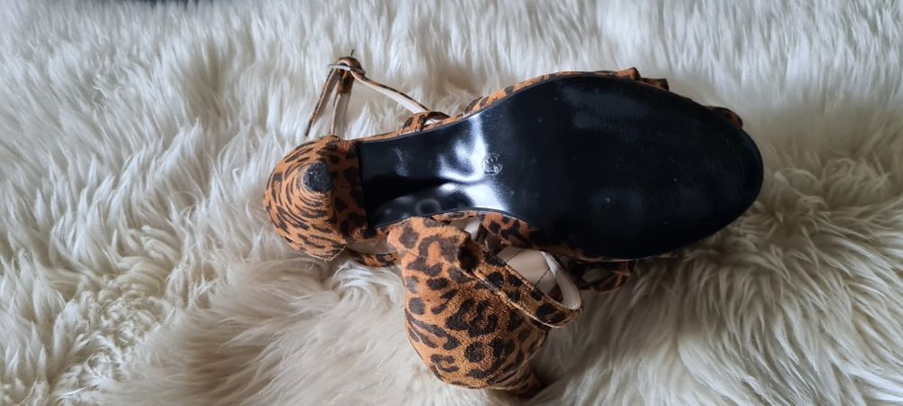 Vand sandale piele animal print