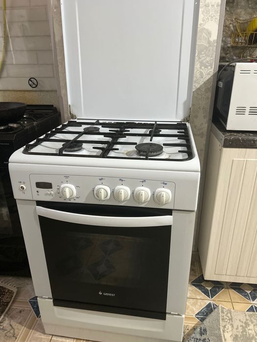 Газовая плита-белый