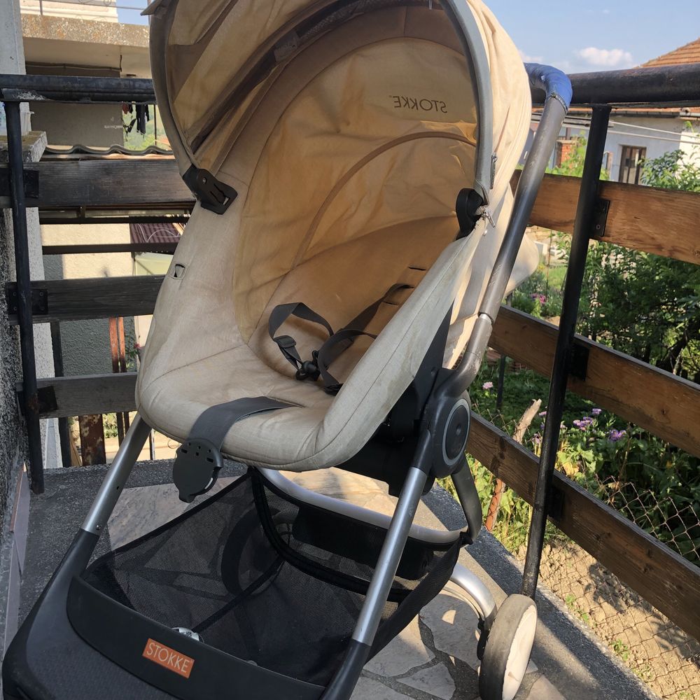 Бебешка/детска количка stokke (зимен и летен кош 2 в 1,столче за кола)