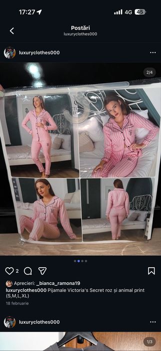 Pijama VS marimea XL