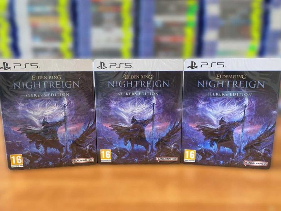 НОВЫЙ Elden Ring Nightreign Seekers Edition Steelbook PS5 Много Игр