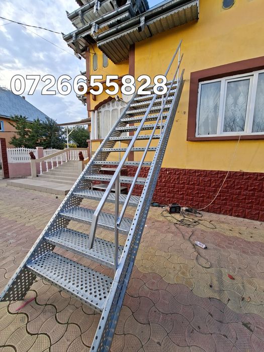 Confectionam scarii metalice zincate exterioare și pentru incendii , p