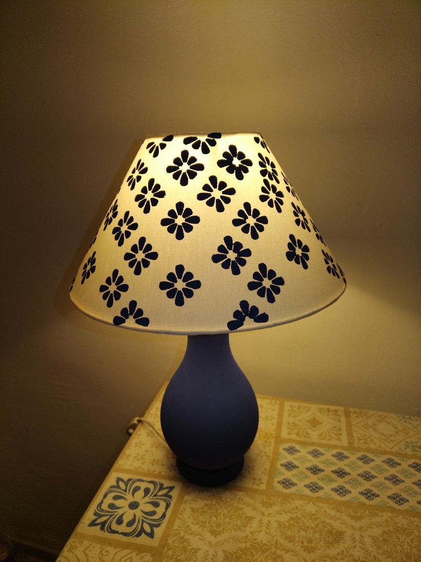 Veioza/lampa cu picior ceramic