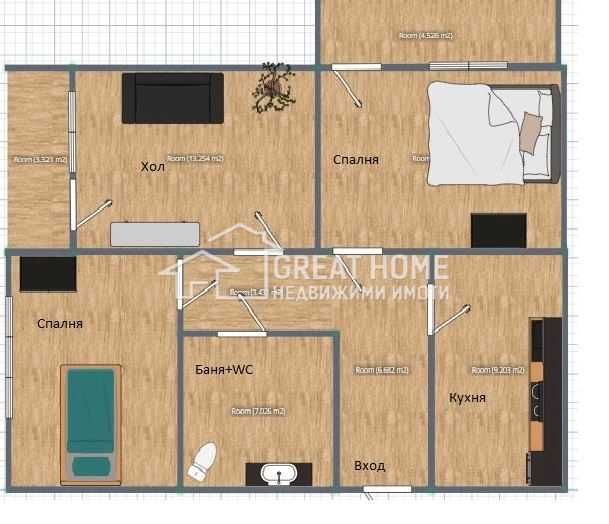 Продава се Тристаен апартамент в Търговище, Запад 2 - 78 кв.м за 1020 €/кв.м - Снимка #9