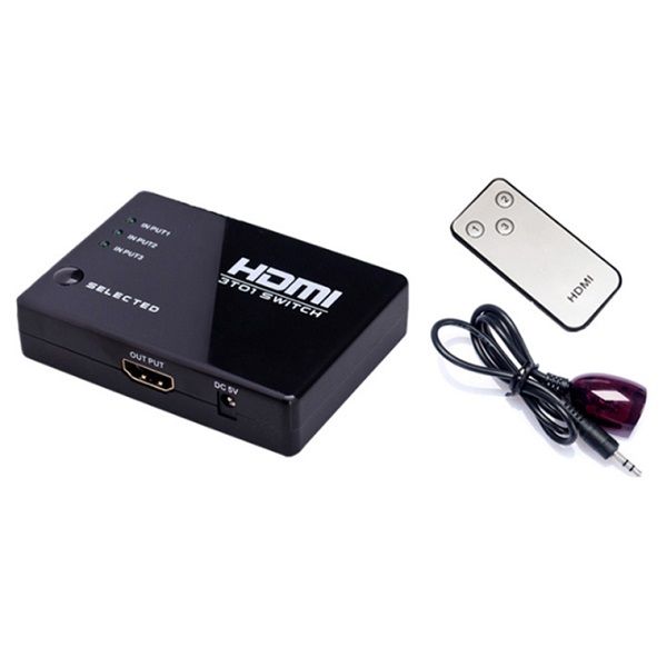 HDMI суич 3 към 1 с дистанционно управление / HDMI switch