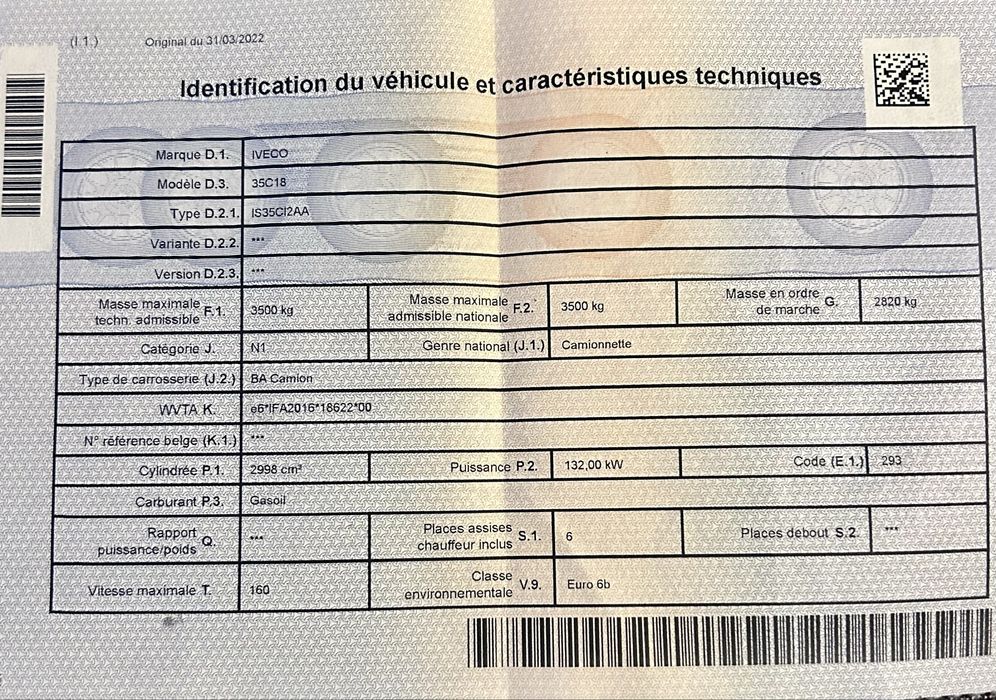 Iveco daily doka dublă cabină6 locuri cason fix 210/400