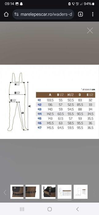 Waders Delphin ORAVA din Neopren nr 43