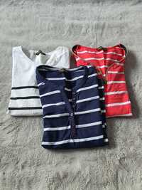 Lot Bluzițe pentru blugi/fustite, model cu dungi în diverse culori;