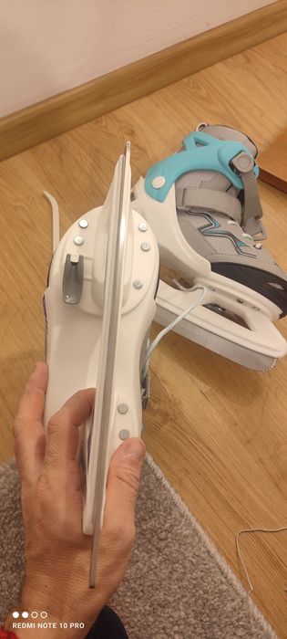 Vand Patine de dama Oxelo gri-turcoaz 35/38, otel NOI