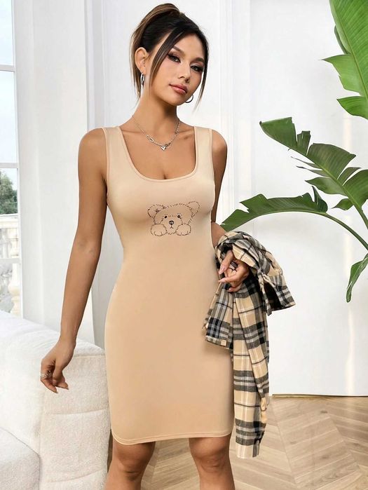 Секси рокля, Мини рокля, Черна рокля ,Рокля по тялото