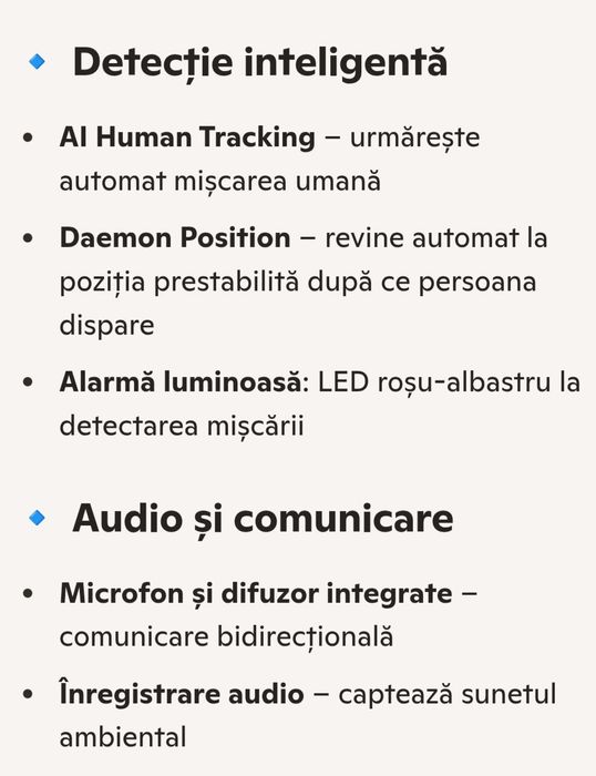 Camera 5MP PTZ IP WiFi