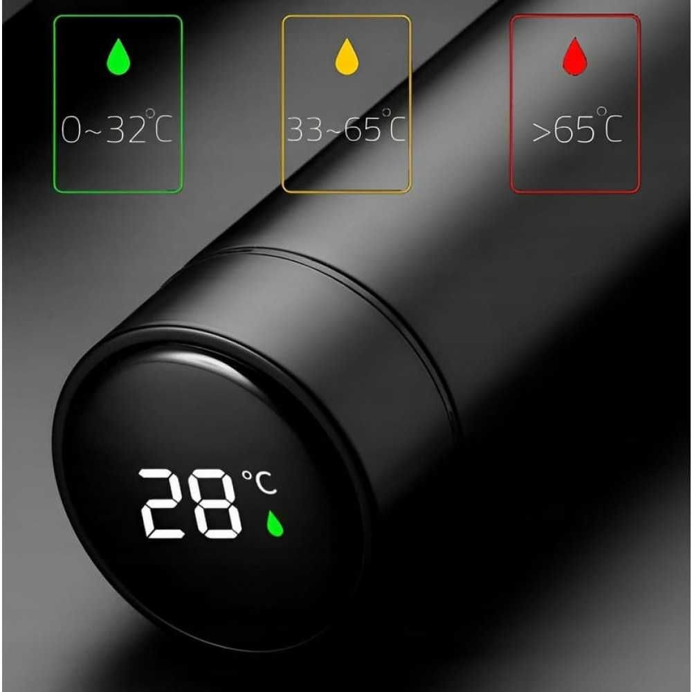 Termos Smart cu LED,  Senzor de Temperatura , Inox, 500 ml