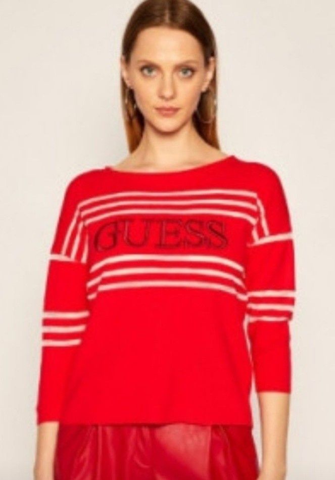 Bluza originala  Guess, logo brodat, Italia, saculet, etichetă