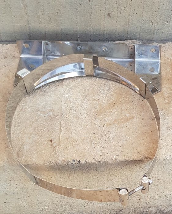 Coliere INOX pentru fixare cos de fum
