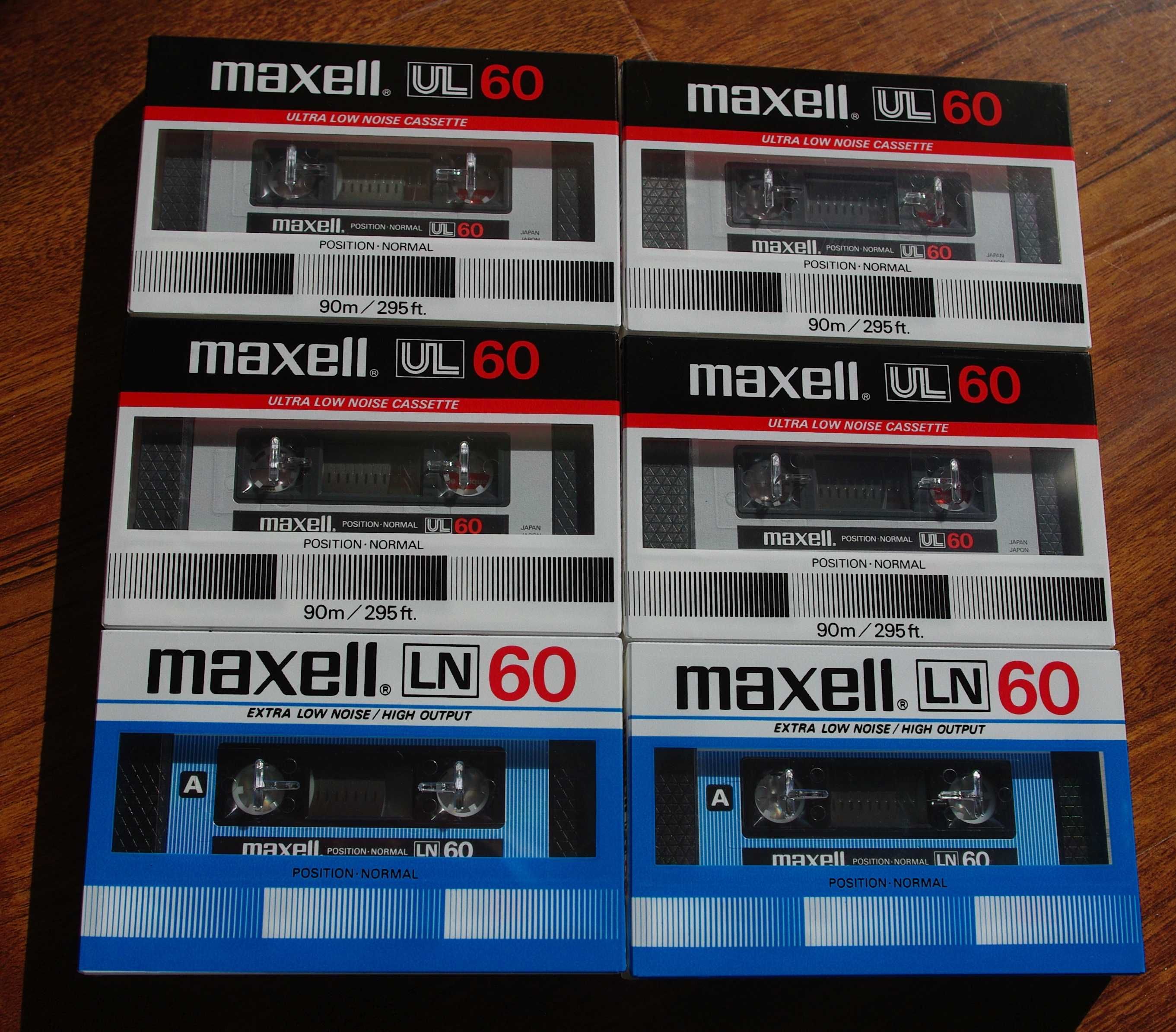 Casete audio Maxell Fuji sigilate