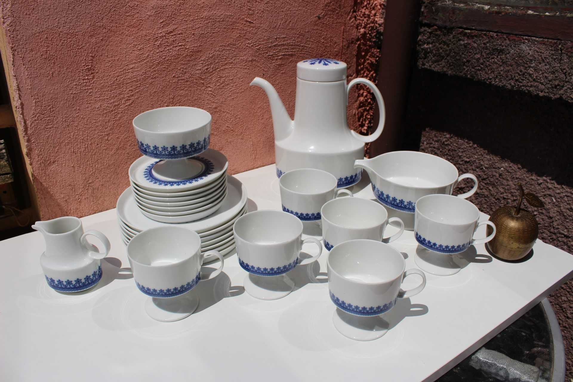 Set portelan 6 persoane ROSENTHAL Tapio Wirkkala Blue Diadem, 24 piese