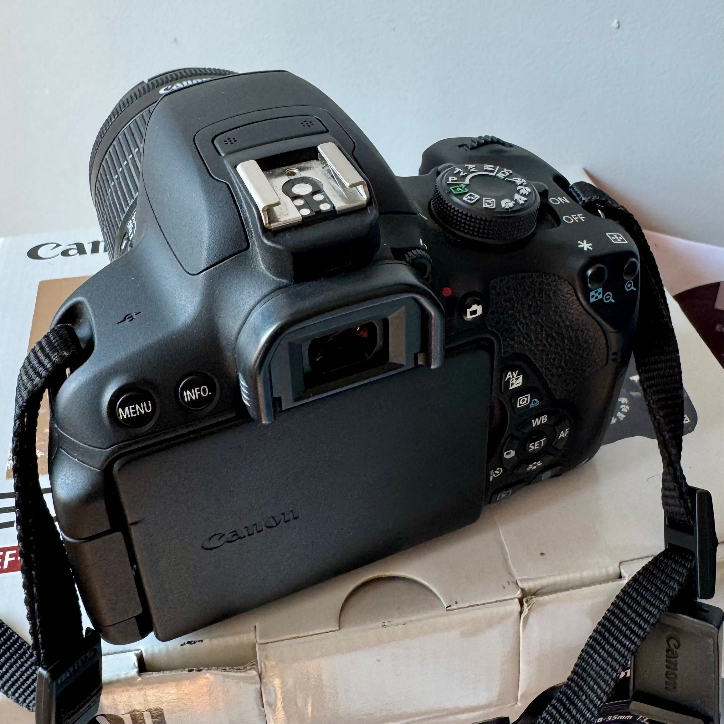 CANON EOS 700D + обектив EF-S 18-55mm IS STM – Отлично състояние!