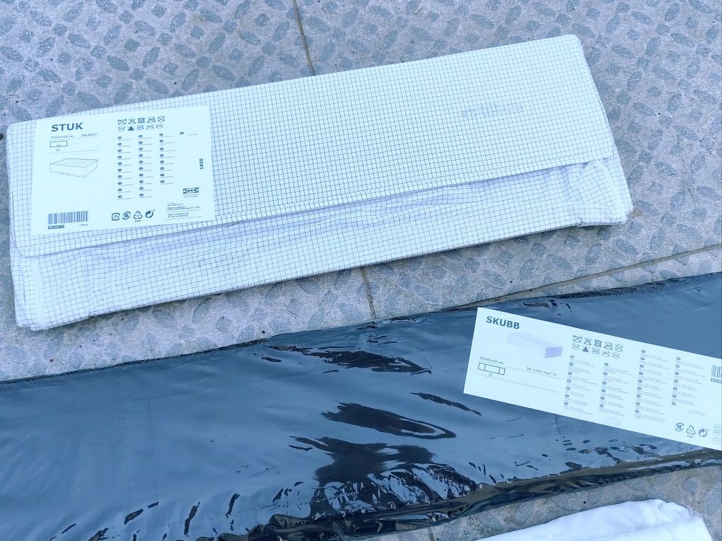 3 броя сгъваеми кутии за дрехи IKEA