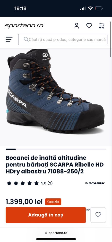 Scarpa Bocanci Ribelle Hd Blue