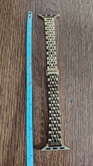 Bratara din otel placata cu au pentru apple smartwatch