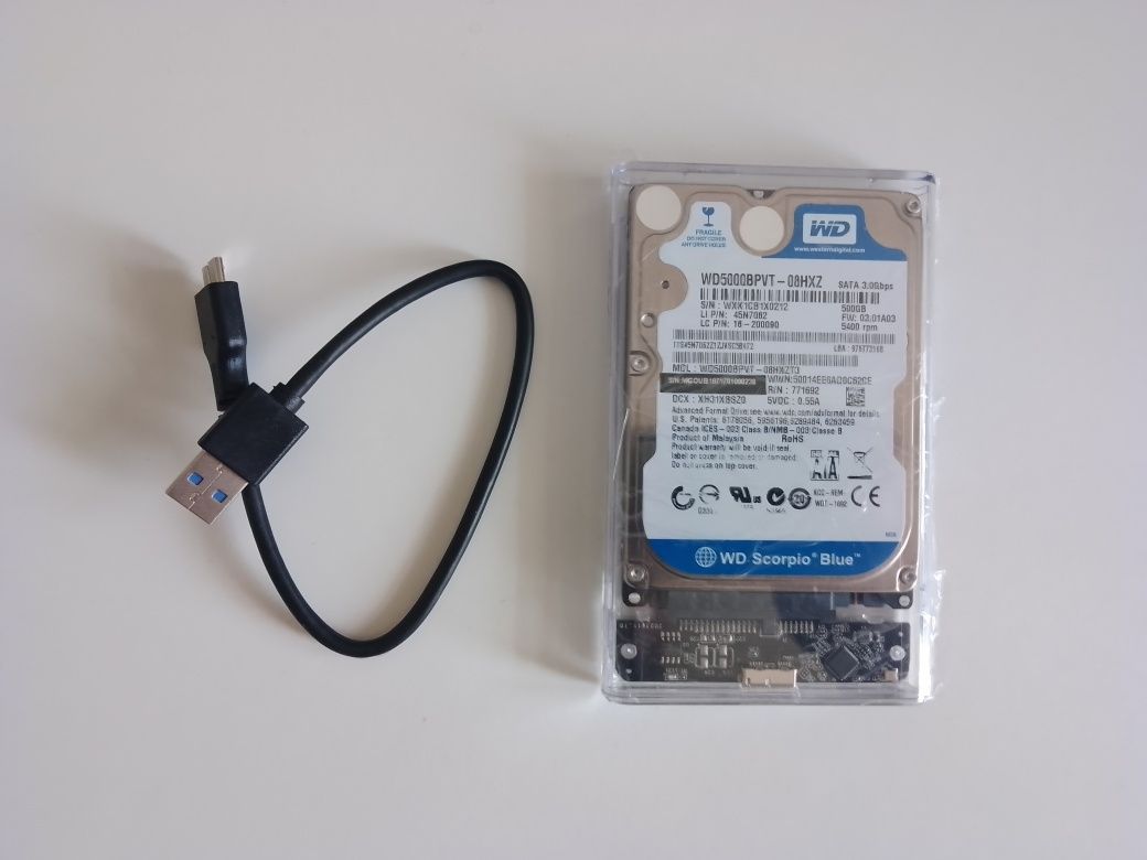 500 Гб, USB 3.1, переносной жёсткий диск, на компьютер, ноутбук, тв