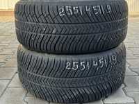 2бр почти нови зимни гуми Michelin 255/45/19 DOT3522